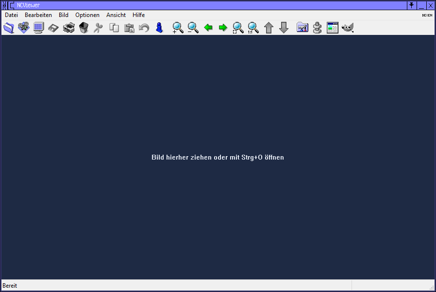 NCViewer 0.1 Build 80 Hauptfenster